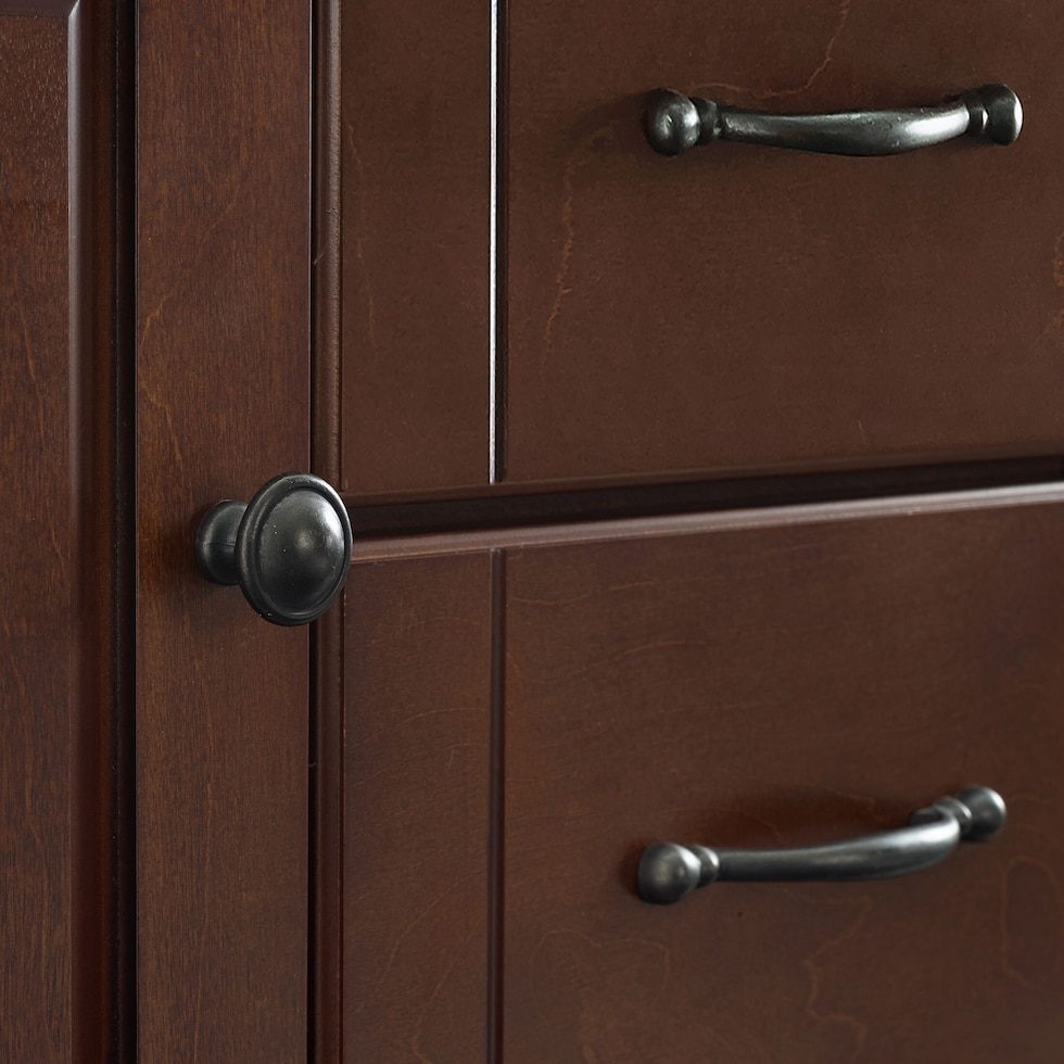 ruth dark brown kitchen cart   