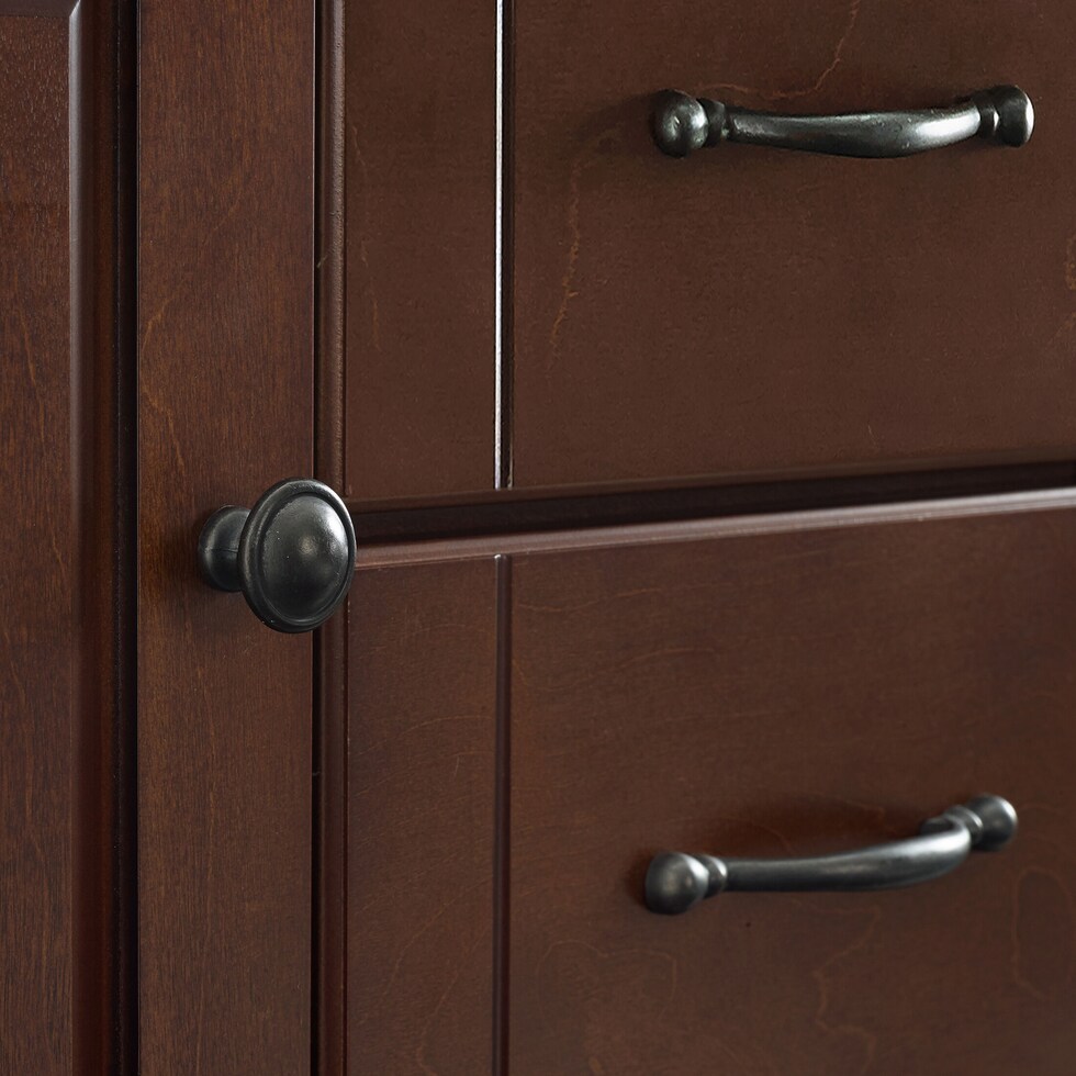ruth dark brown kitchen island   