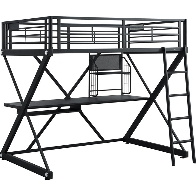 Bedroom Furniture - Ryker Full Loft Bed with Desk