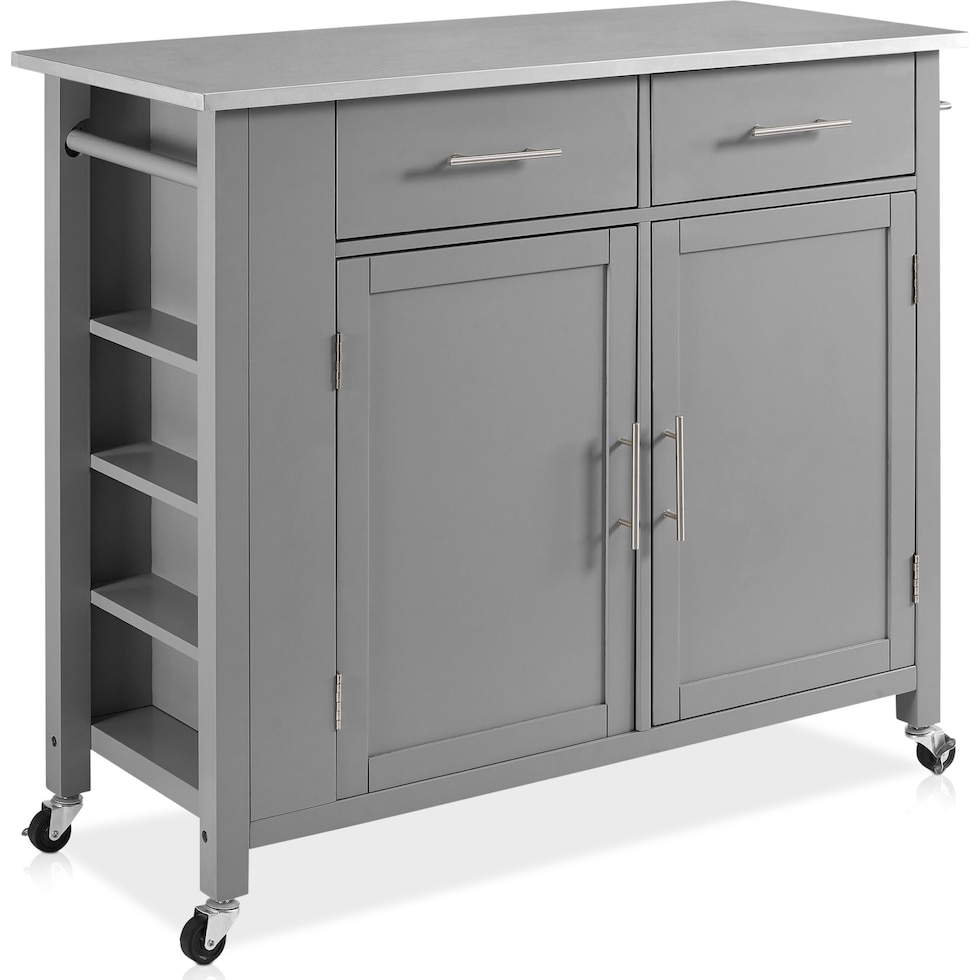 rylan gray kitchen cart   