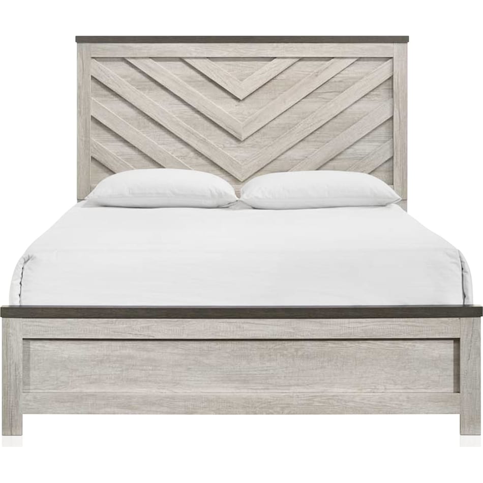 ryland bedroom two tone queen bed   