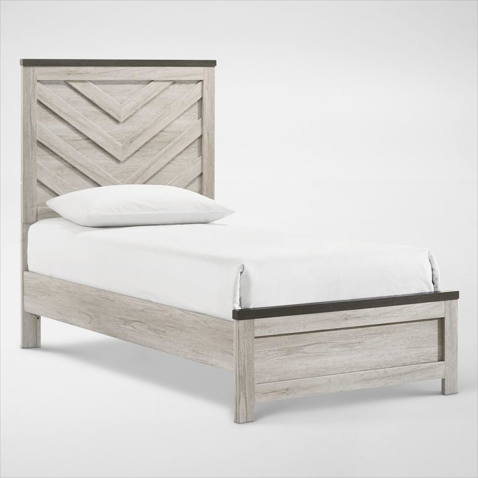 ryland youth bedroom two tone twin bed   