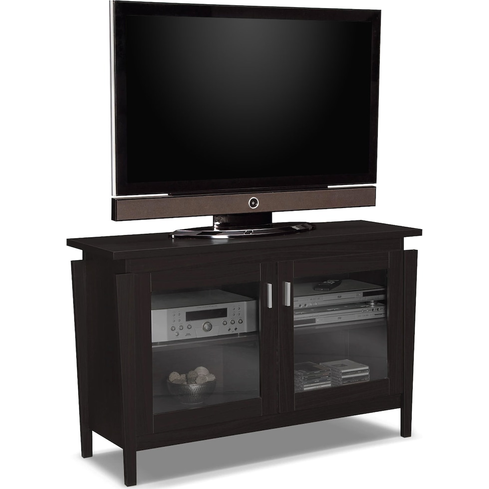 saber dark brown tv stand   