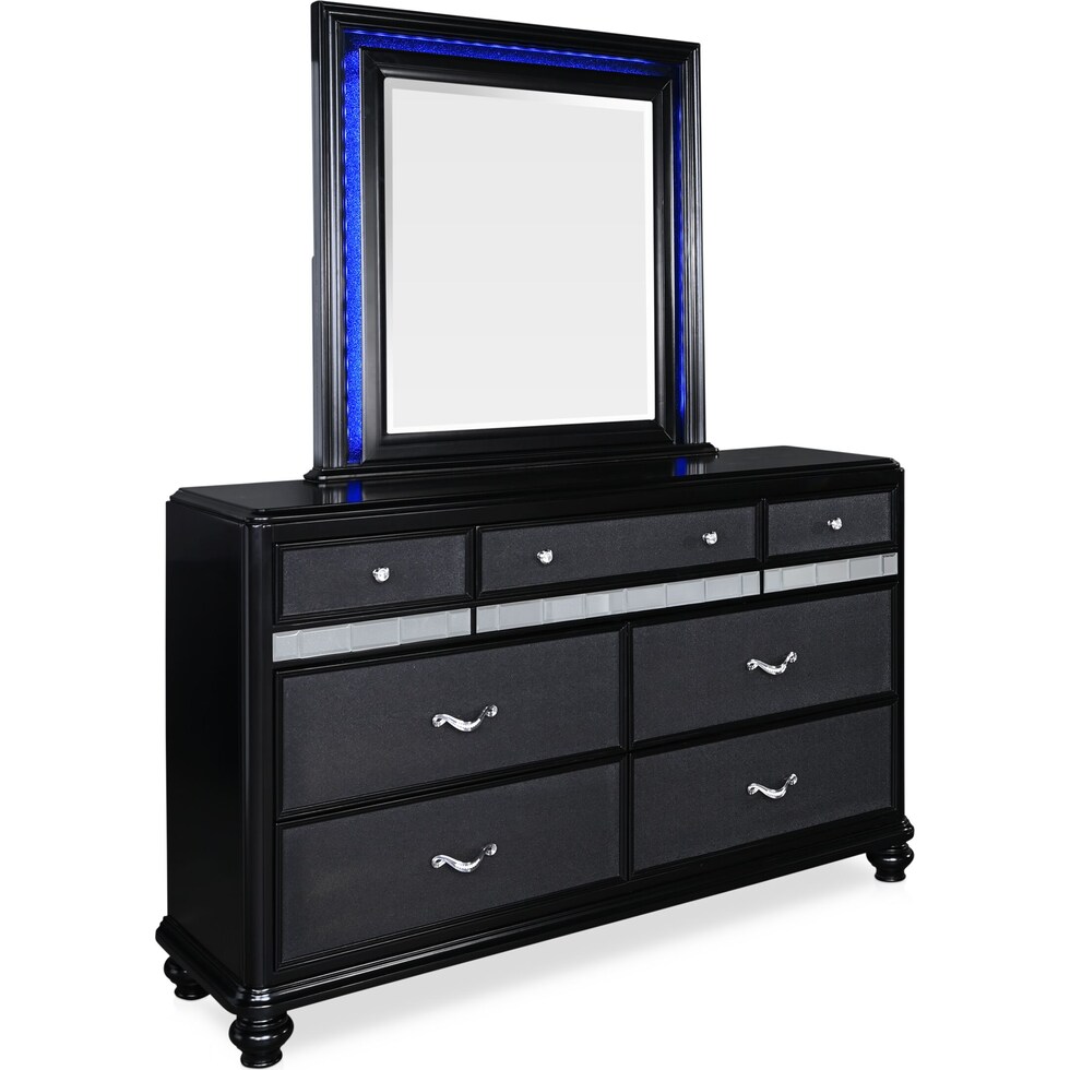 sabrina black  pc queen bedroom   