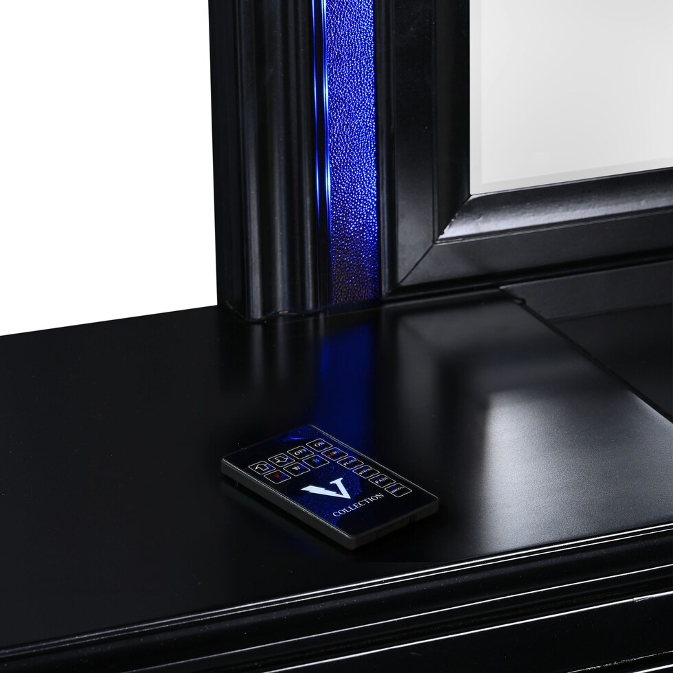 sabrina black  pc queen bedroom   