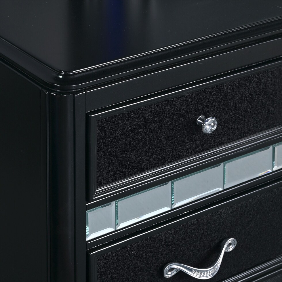 sabrina black  pc queen bedroom   