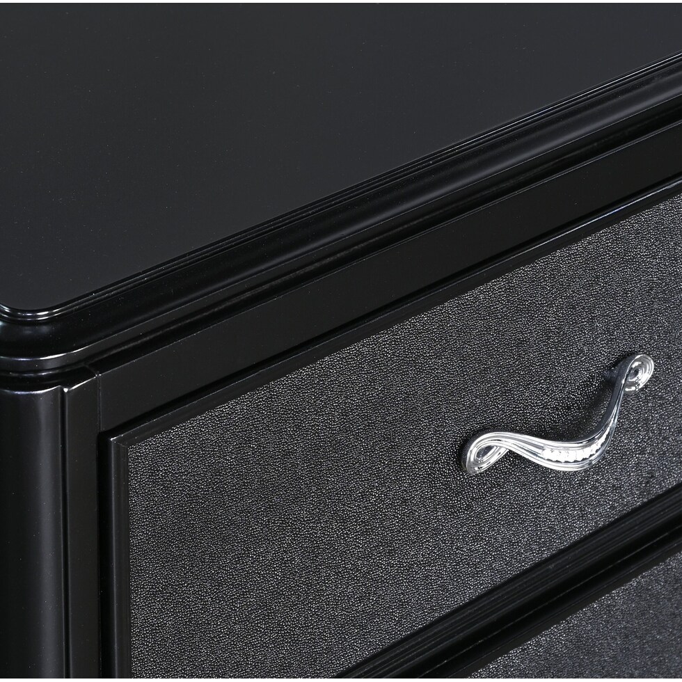 sabrina black nightstand   