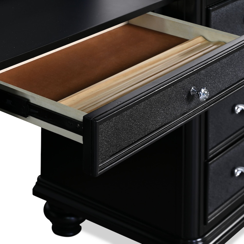 sabrina black vanity desk   