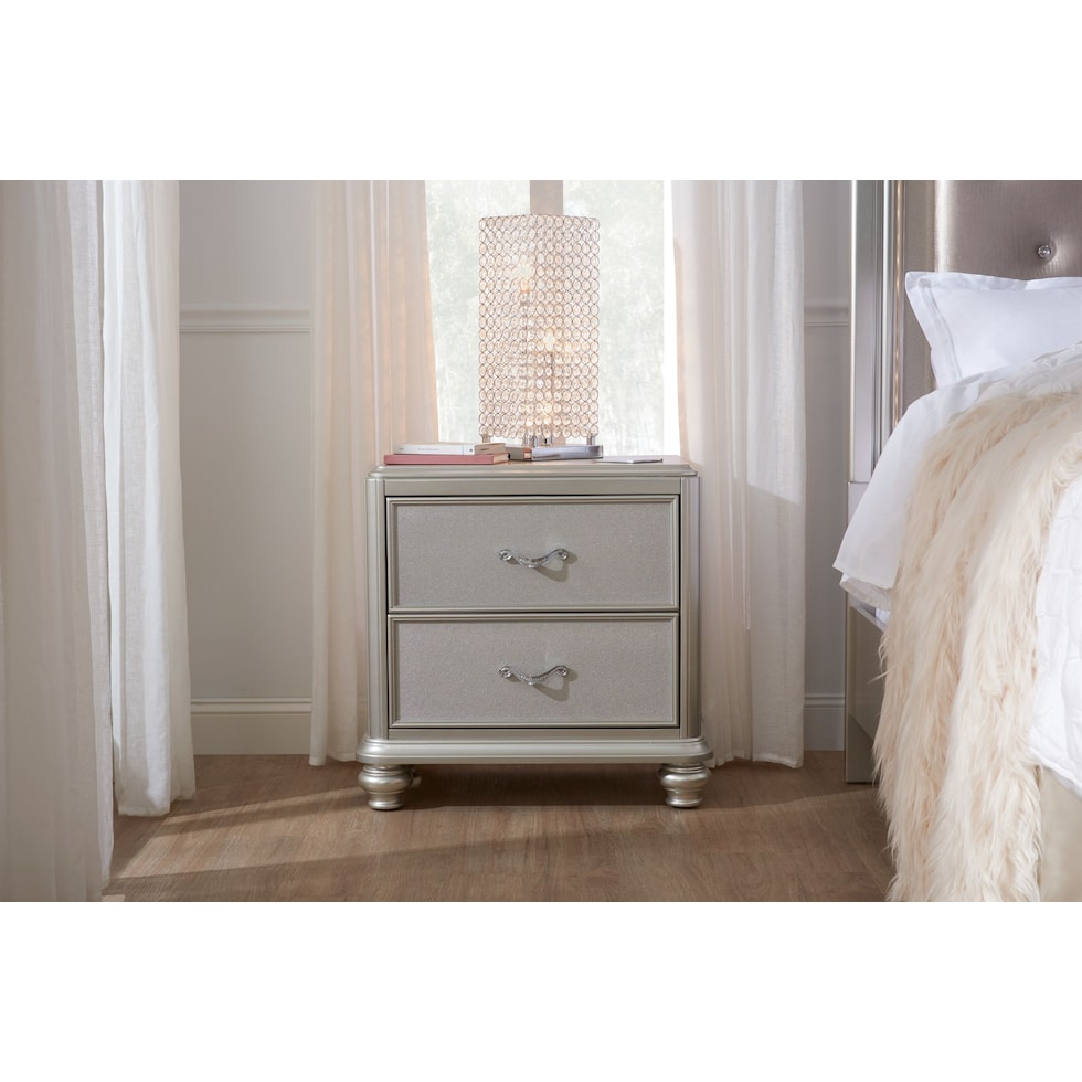 sabrina gray nightstand   