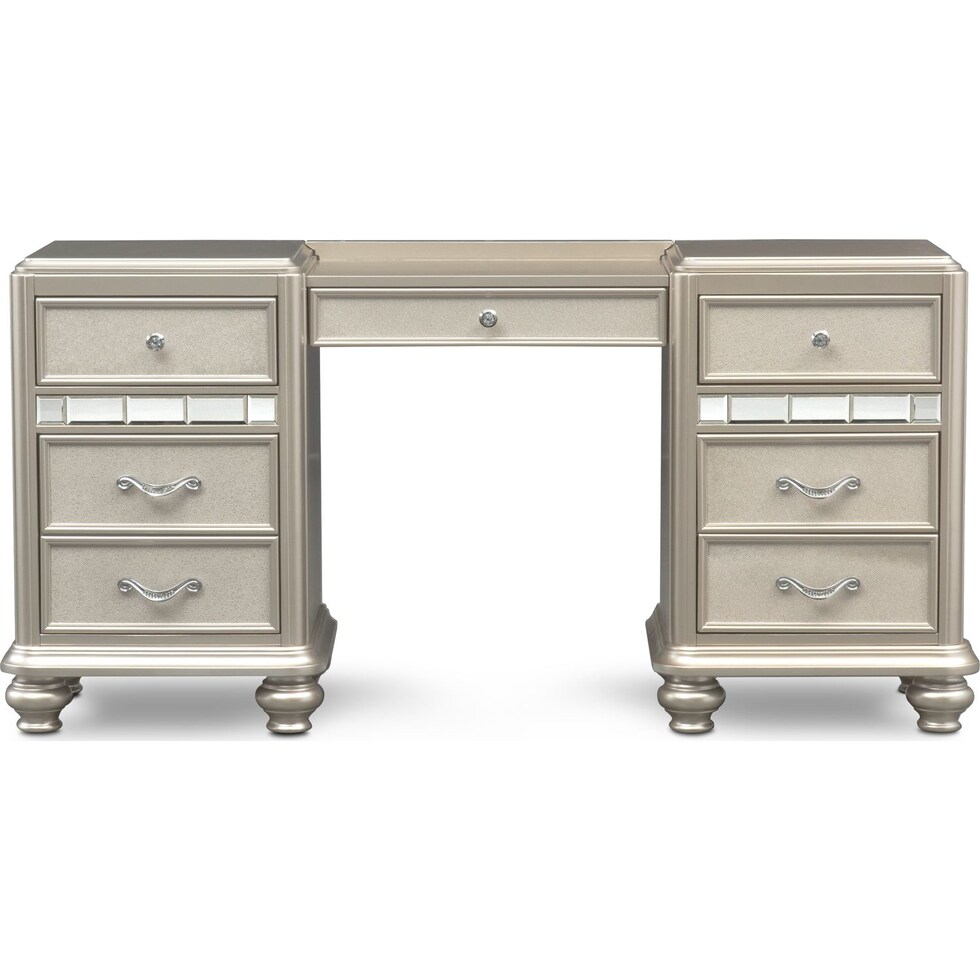 sabrina gray vanity desk   