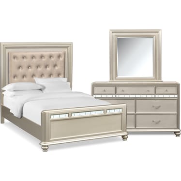 Sabrina 5-Piece Bedroom Set with Dresser and Mirror