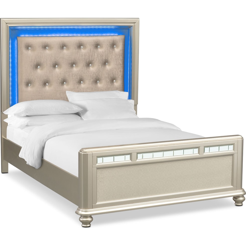 sabrina light brown king bed   