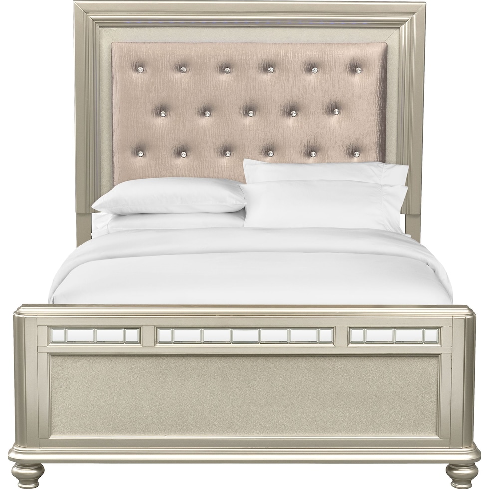 sabrina light brown king bed   