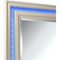 sabrina platinum dresser & mirror   