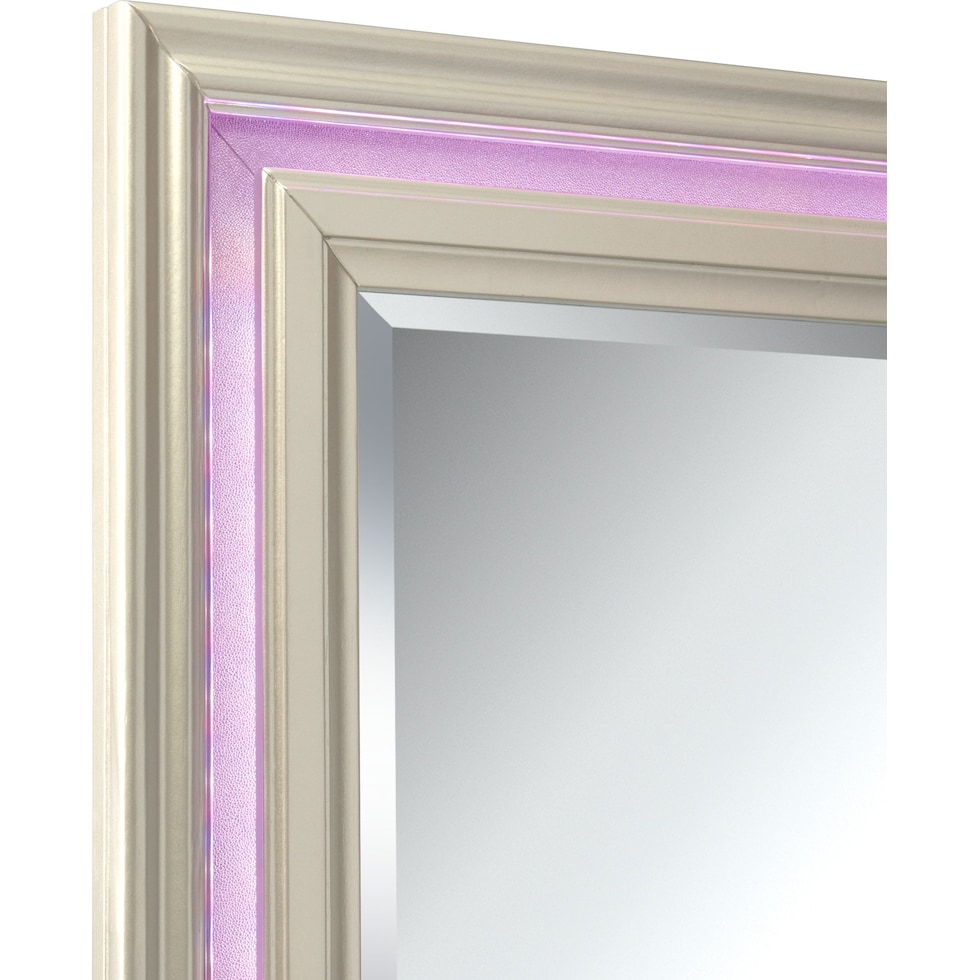 sabrina platinum dresser & mirror   