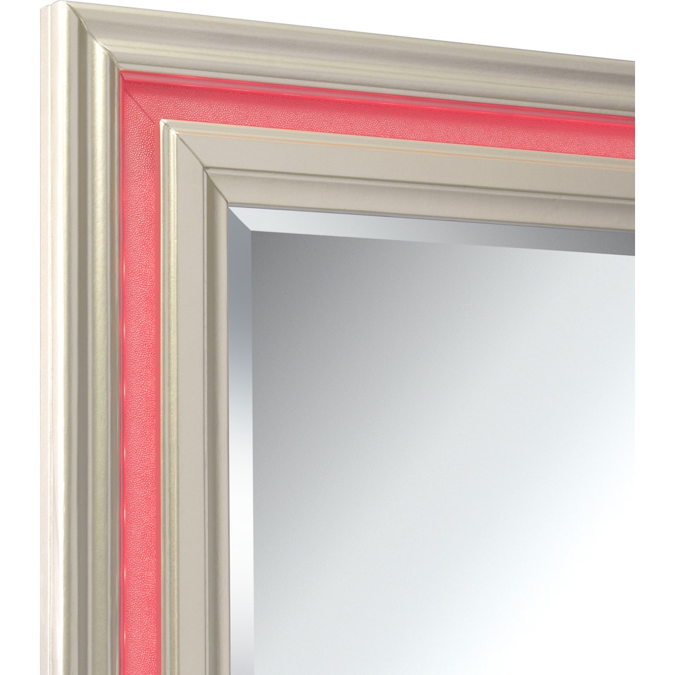 sabrina platinum dresser & mirror   