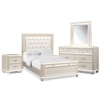 sabrina white  pc queen bedroom   