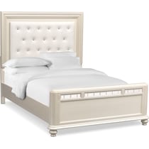 sabrina white king bed   