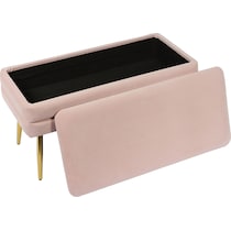 sadira pink storage bench   