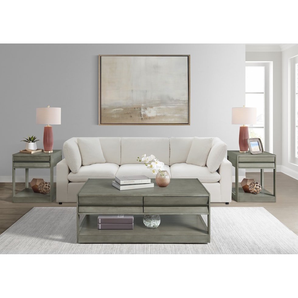 saffron gray coffee table   