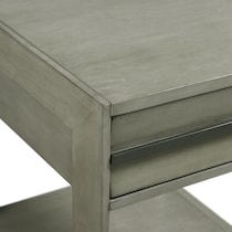 saffron gray end table   