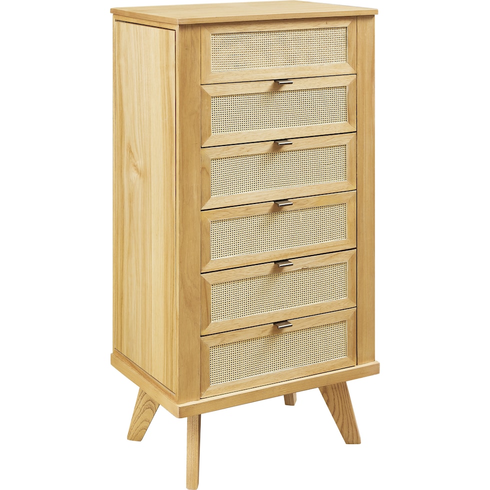 safiya light natural armoire   