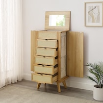 safiya light natural armoire   