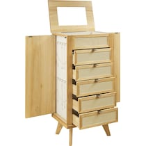 safiya light natural armoire   