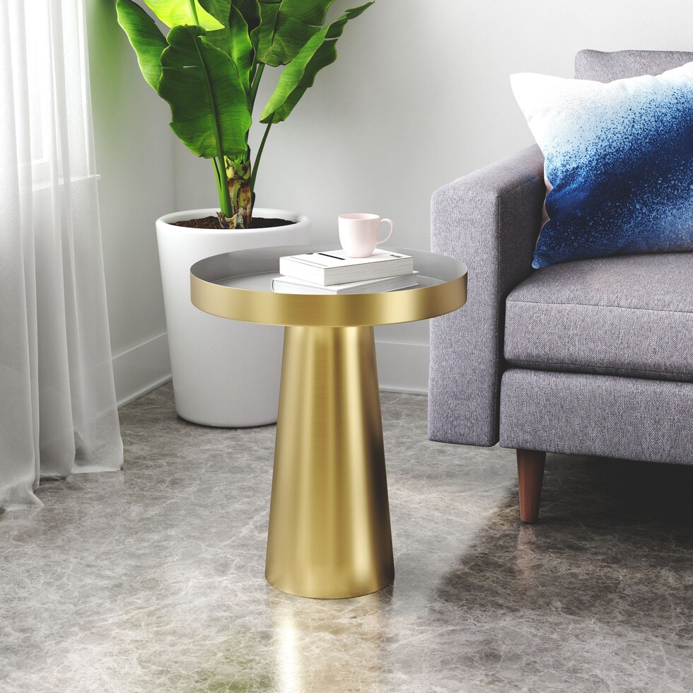 sahil gold side table   