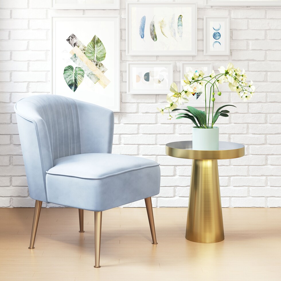 sahil gold side table   