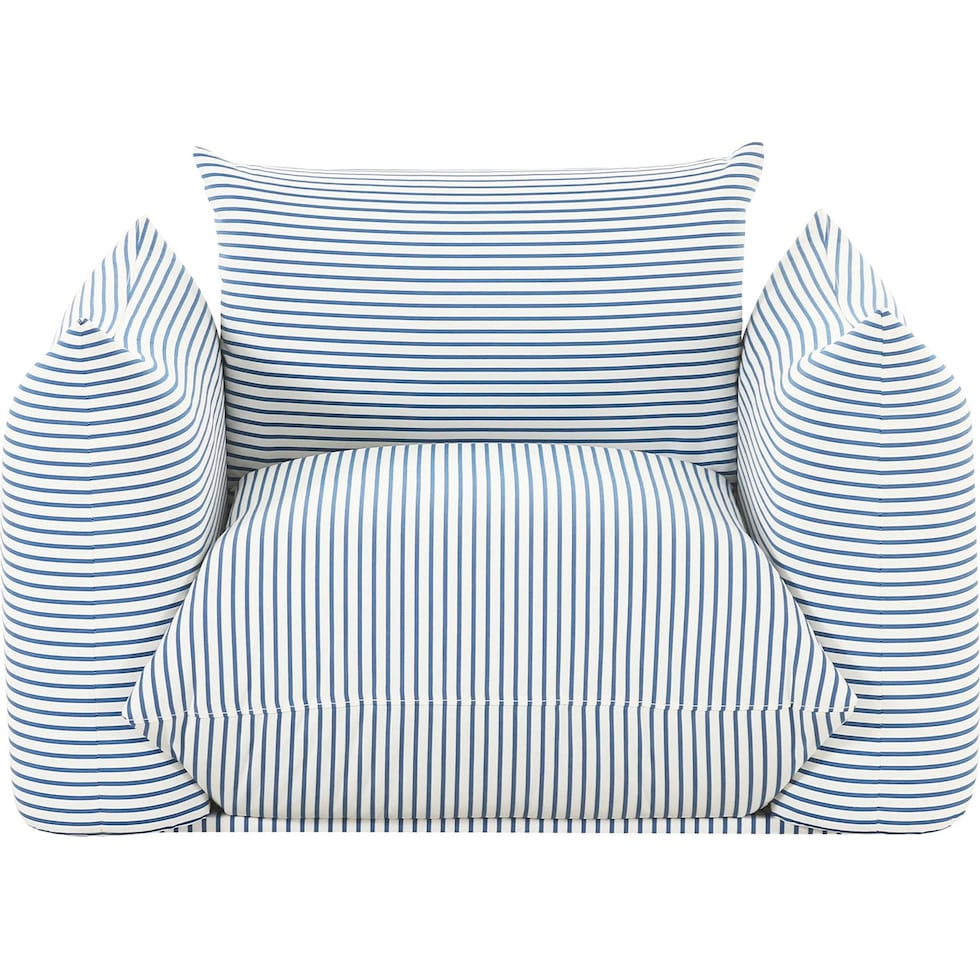 saint lucia blue outdoor chair   