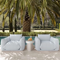 saint lucia blue outdoor chair   