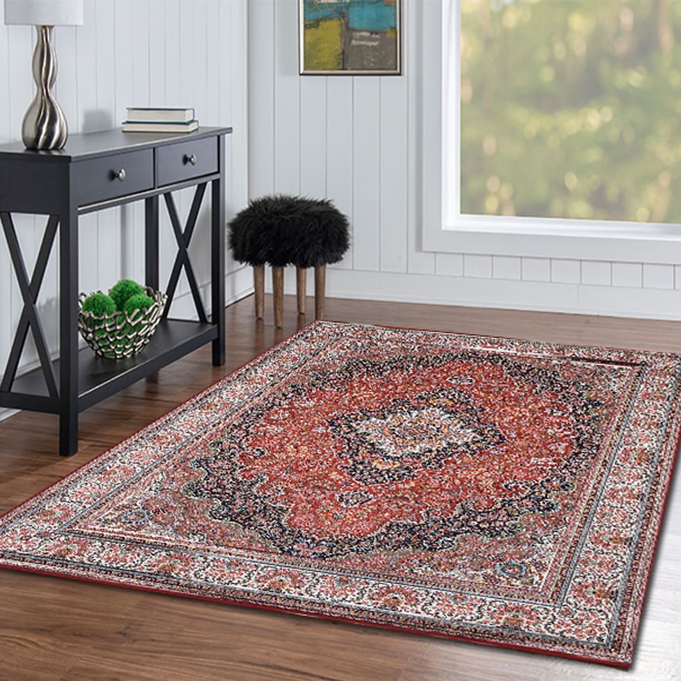 salado red area rug  x    