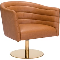 saldana light brown accent chair   