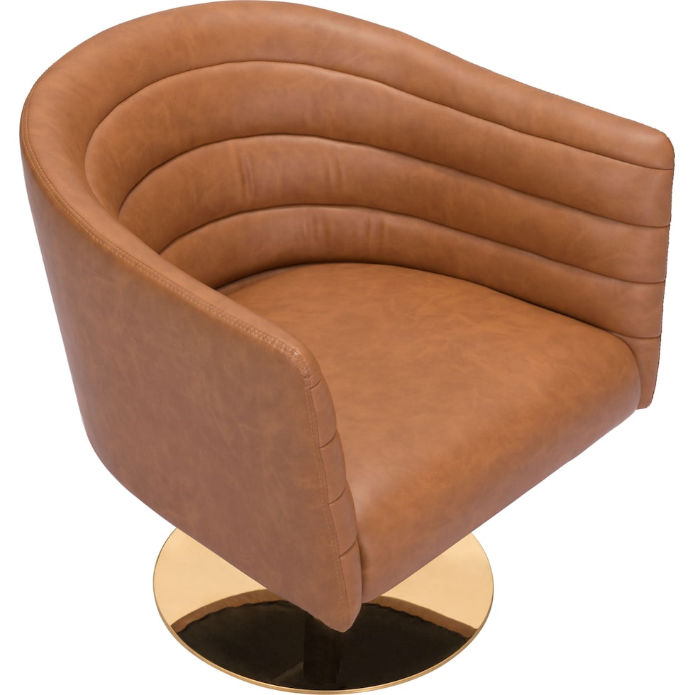 saldana light brown accent chair   