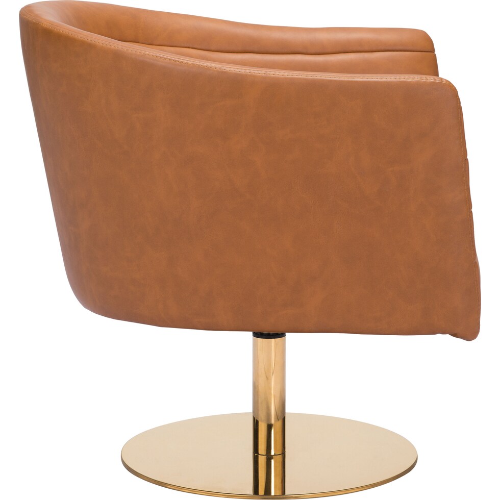 saldana light brown accent chair   