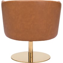 saldana light brown accent chair   