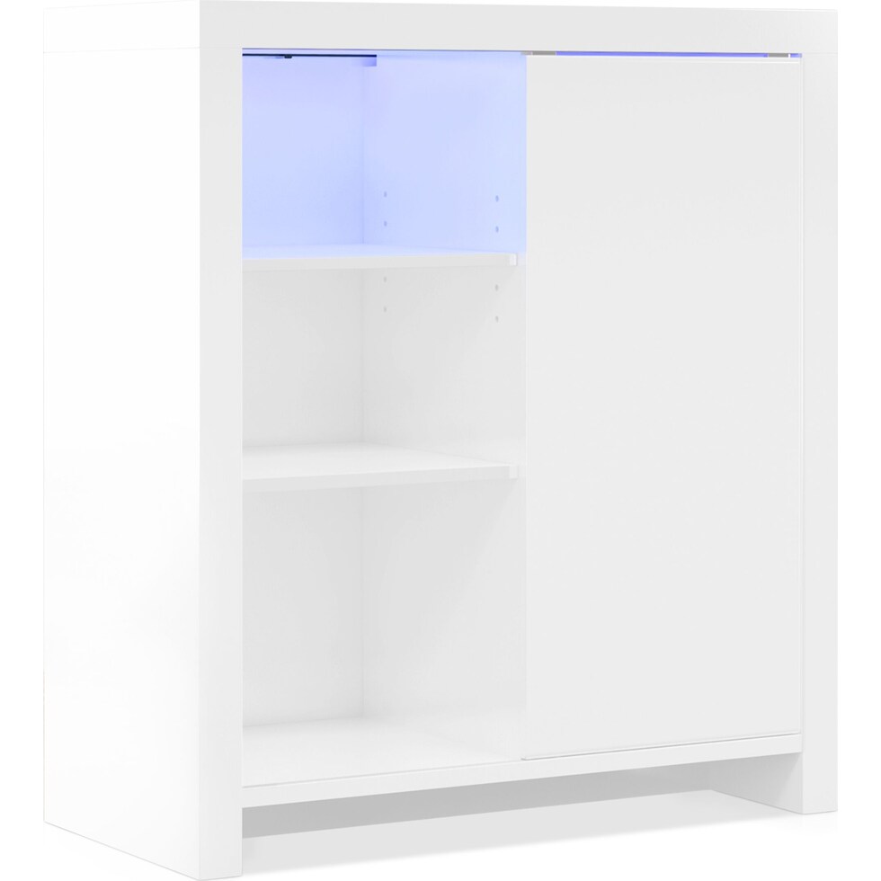 saldana white cabinet   