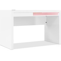 saldana white desk   