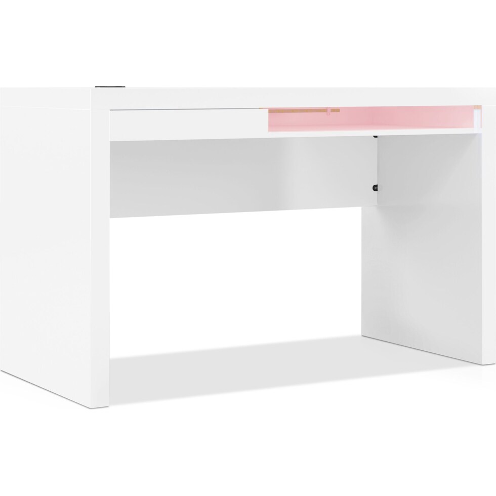 saldana white desk   