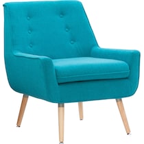 salem blue accent chair   