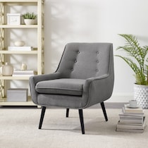 salem gray accent chair   