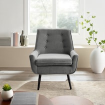 salem gray accent chair   
