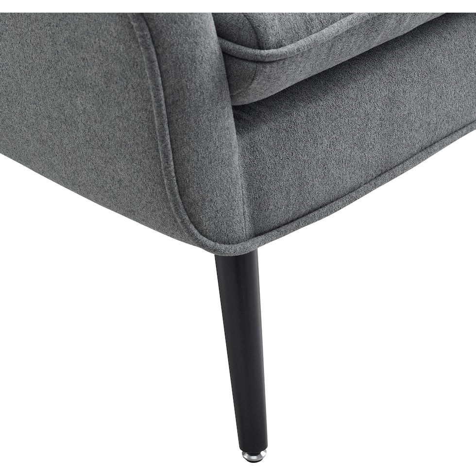 salem gray accent chair   