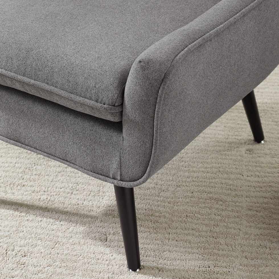 salem gray accent chair   