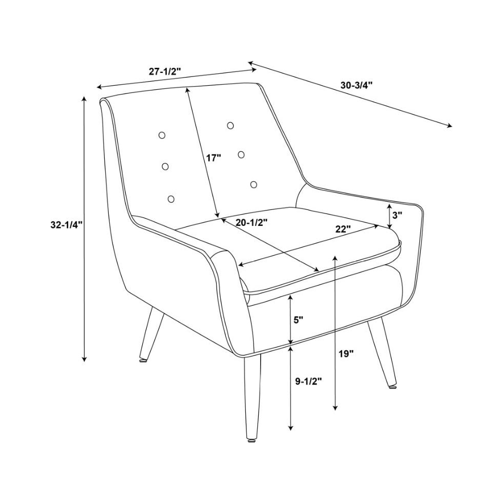 salem gray accent chair   