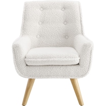 salem white accent chair   