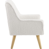 salem white accent chair   