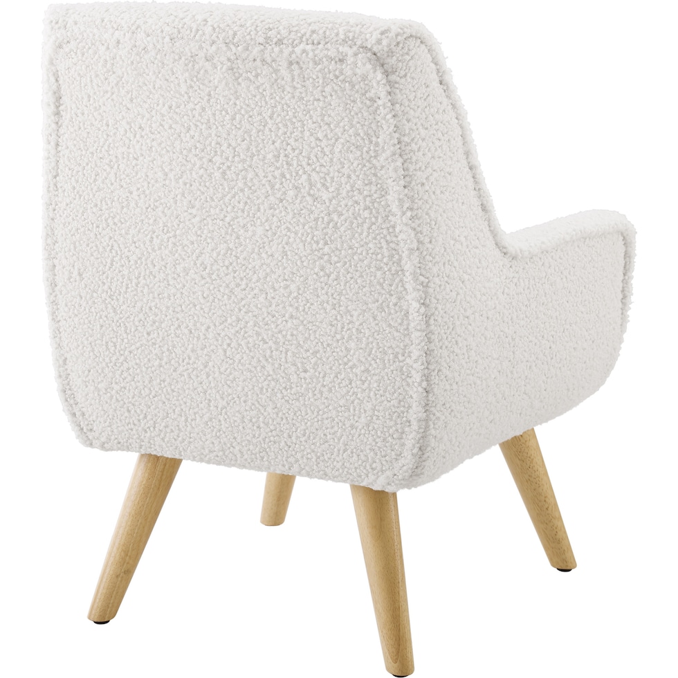 salem white accent chair   