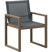 salinas gray outdoor dining chair   